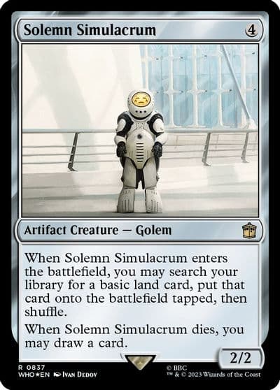 Solemn Simulacrum Surge Foil Universes Beyond: Doctor Who Magic card