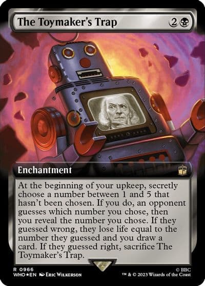 The Toymakers Trap Extended Art Surge Foil Universes Beyond: Doctor Who Magic card
