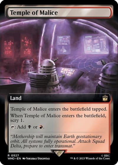 Temple of Malice Extended Art Universes Beyond: Doctor Who Magic card