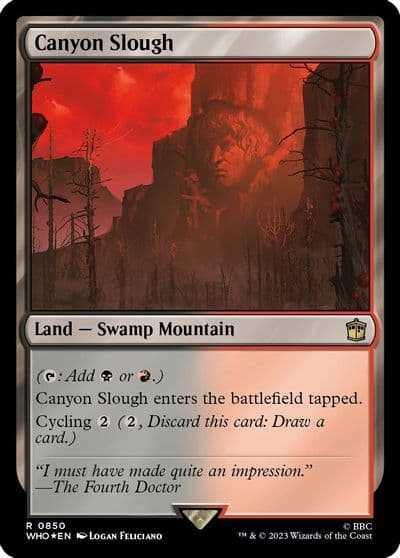 Canyon Slough Surge Foil Universes Beyond: Doctor Who Magic card