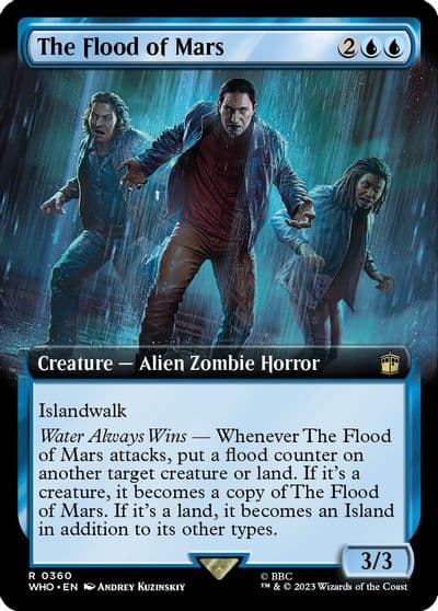 The Flood of Mars Extended Art Universes Beyond: Doctor Who Magic card