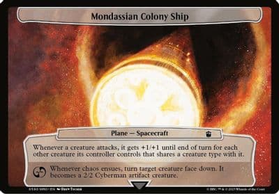 Mondassian Colony Ship Planechase: Universes Beyond: Doctor Who Magic card