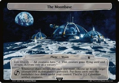 The Moonbase Planechase: Universes Beyond: Doctor Who Magic card