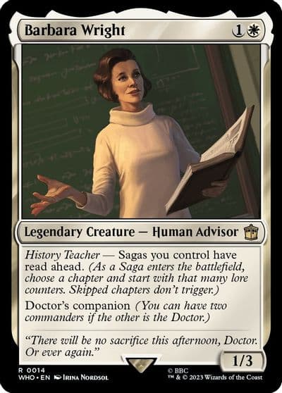 Barbara Wright Universes Beyond: Doctor Who Magic card