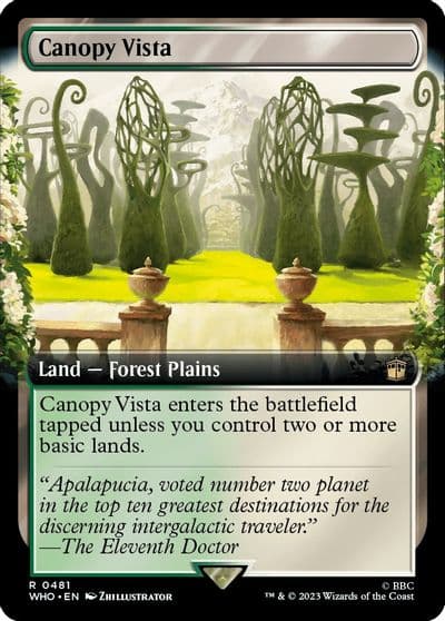 Canopy Vista Extended Art Universes Beyond: Doctor Who Magic card