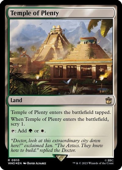 Temple of Plenty Surge Foil Universes Beyond: Doctor Who Magic card