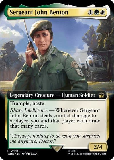 Sergeant John Benton Extended Art Universes Beyond: Doctor Who Magic card