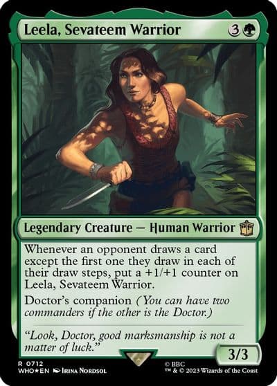 Leela Sevateem Warrior Surge Foil Universes Beyond: Doctor Who Magic card