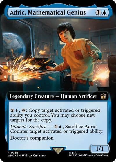 Adric Mathematical Genius Extended Art Universes Beyond: Doctor Who Magic card