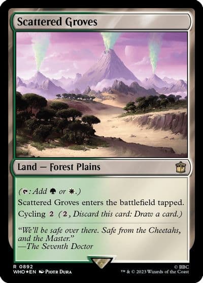 Scattered Groves Surge Foil Universes Beyond: Doctor Who Magic card