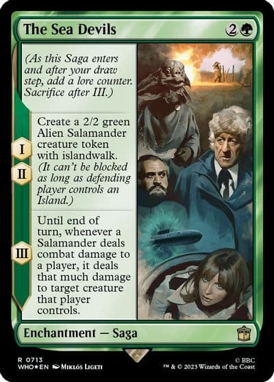 The Sea Devils Surge Foil Universes Beyond: Doctor Who Magic card