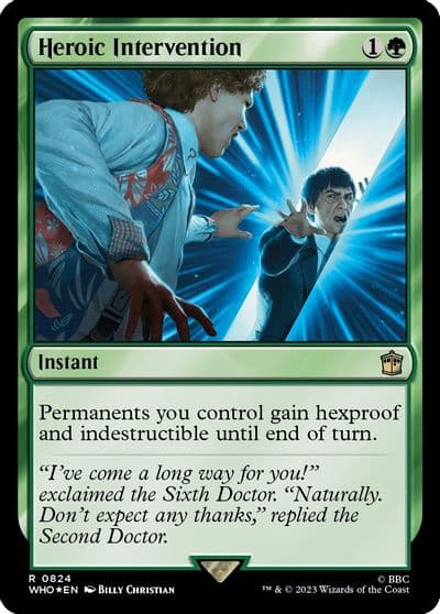 Heroic Intervention Surge Foil Universes Beyond: Doctor Who Magic card