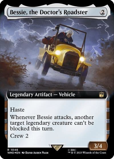 Bessie the Doctors Roadster Extended Art Surge Foil Universes Beyond: Doctor Who Magic card