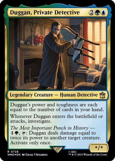 Duggan Private Detective Surge Foil Universes Beyond: Doctor Who Magic card