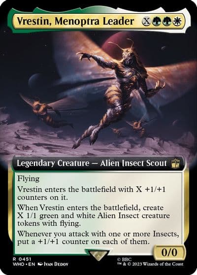 Vrestin Menoptra Leader Extended Art Universes Beyond: Doctor Who Magic card