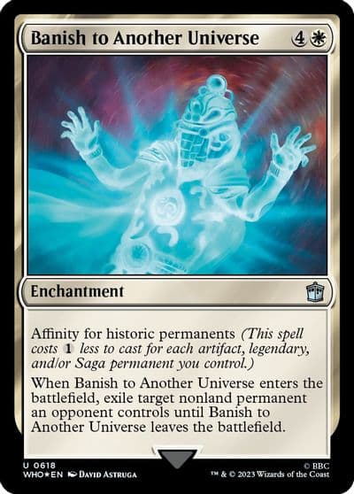 Banish to Another Universe Surge Foil Universes Beyond: Doctor Who Magic card