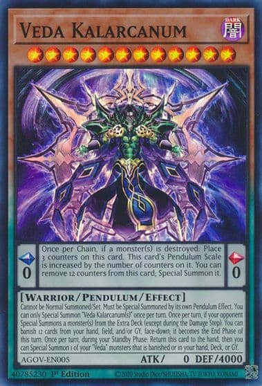 Veda Kalarcanum Age of Overlord Yu-Gi-Oh! card