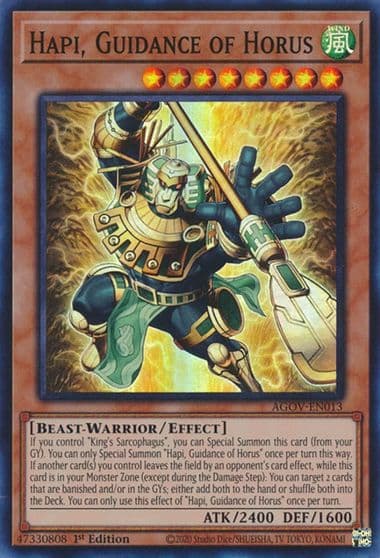 Hapi Guidance of Horus Age of Overlord Yu-Gi-Oh! card