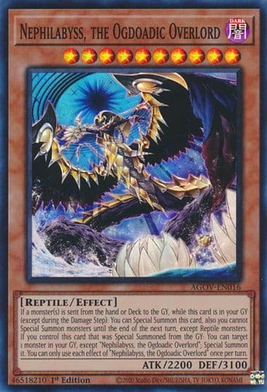 Nephilabyss the Ogdoadic Overlord Age of Overlord Yu-Gi-Oh! card