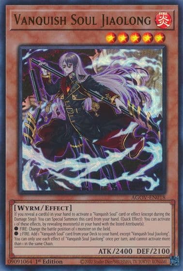 Vanquish Soul Jiaolong Age of Overlord Yu-Gi-Oh! card