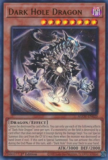 Dark Hole Dragon Age of Overlord Yu-Gi-Oh! card