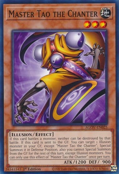 Master Tao the Chanter Age of Overlord Yu-Gi-Oh! card