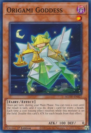 Origami Goddess Age of Overlord Yu-Gi-Oh! card