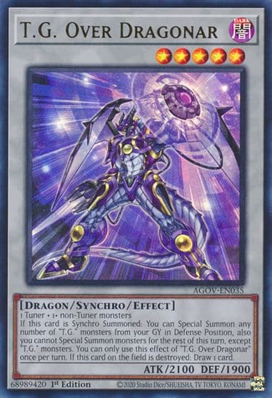TG Over Dragonar Age of Overlord Yu-Gi-Oh! card