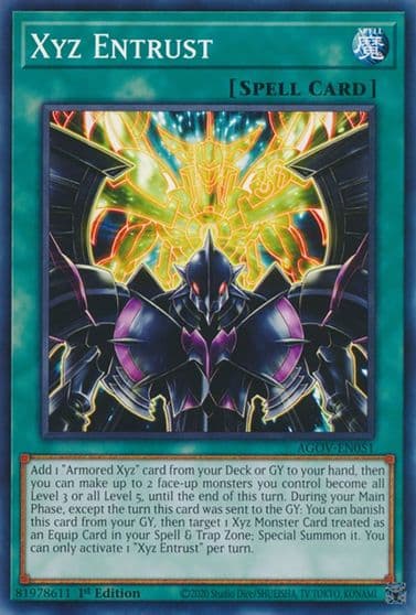 Xyz Entrust Age of Overlord Yu-Gi-Oh! card