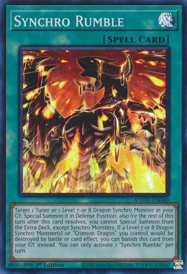 Synchro Rumble Age of Overlord Yu-Gi-Oh! card