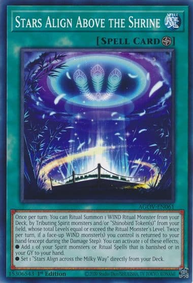 Stars Align Above the Shrine Age of Overlord Yu-Gi-Oh! card