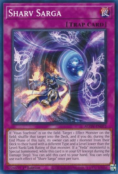 Sharv Sarga Age of Overlord Yu-Gi-Oh! card