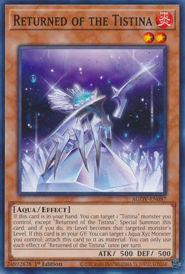 Returned of the Tistina Age of Overlord Yu-Gi-Oh! card