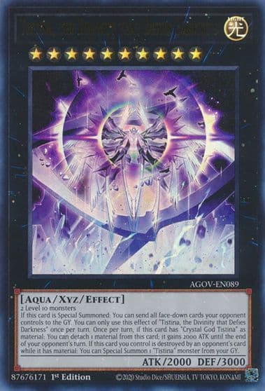 Tistina the Divinity that Defies Darkness Age of Overlord Yu-Gi-Oh! card