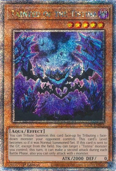 Tainted of the Tistina Quarter Century Secret Rare Age of Overlord Yu-Gi-Oh! card