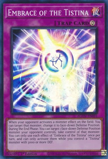 Embrace of the Tistina Age of Overlord Yu-Gi-Oh! card