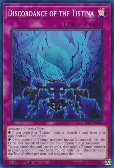 Discordance of the Tistina Age of Overlord Yu-Gi-Oh! card