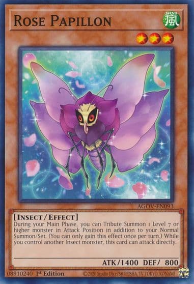 Rose Papillon Age of Overlord Yu-Gi-Oh! card