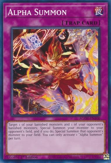 Alpha Summon Age of Overlord Yu-Gi-Oh! card
