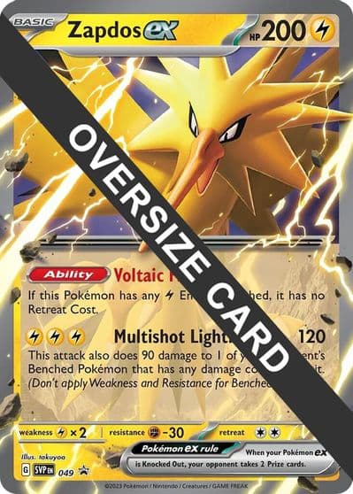 Zapdos ex - 049 Jumbo Cards Pokemon card