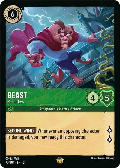 Beast Relentless Rise of the Floodborn Lorcana card
