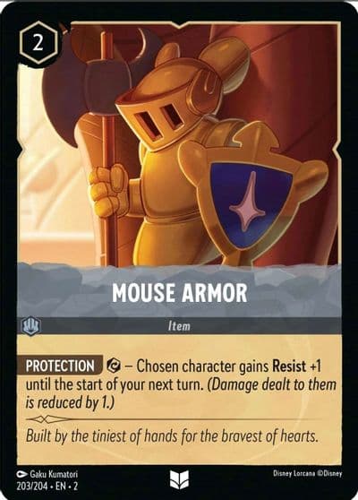 Mouse Armor Rise of the Floodborn Lorcana card