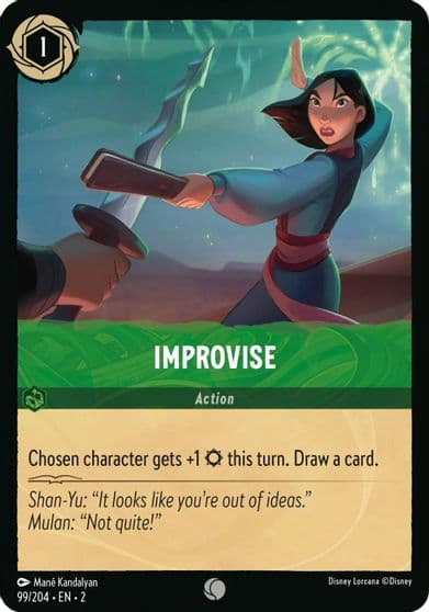Improvise Rise of the Floodborn Lorcana card