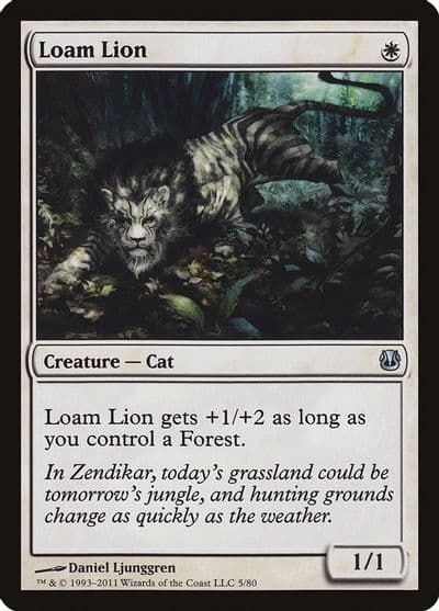 Loam Lion Duel Decks: Ajani vs. Nicol Bolas Magic card