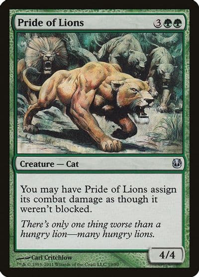 Pride of Lions Duel Decks: Ajani vs. Nicol Bolas Magic card