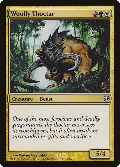 Woolly Thoctar Duel Decks: Ajani vs. Nicol Bolas Magic card