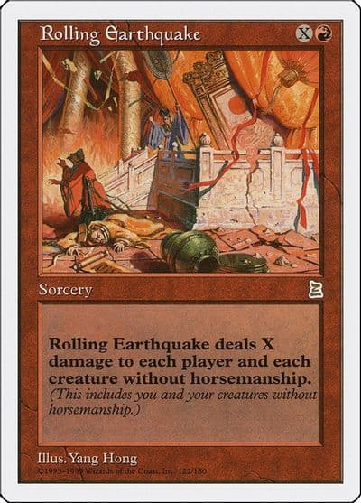 Rolling Earthquake Portal Three Kingdoms Magic card