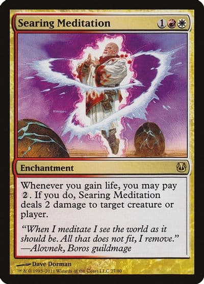 Searing Meditation Duel Decks: Ajani vs. Nicol Bolas Magic card