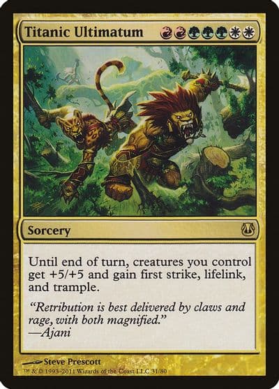 Titanic Ultimatum Duel Decks: Ajani vs. Nicol Bolas Magic card