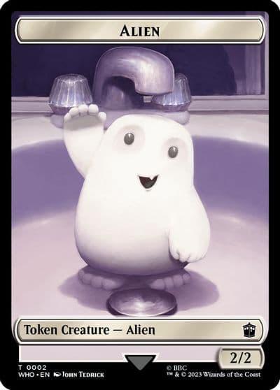 Alien Treasure 0031 Double Sided Token Universes Beyond: Doctor Who Magic card